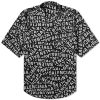 Balenciaga All Over Logo Short Sleeve Shirt