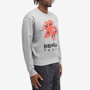 Kenzo Drawn Varsity Crew Sweat