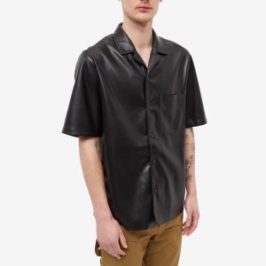 Nanushka Bodil Vegan Leather Vacation Shirt