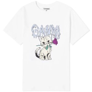 GANNI Ganni Cat relaxed t-shirt