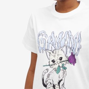 GANNI Ganni Cat relaxed t-shirt