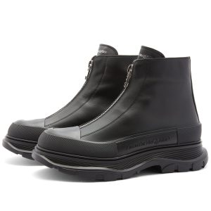 Alexander McQueen Tread Sole Zip Boot