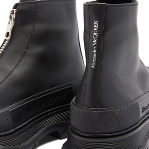 Alexander McQueen Tread Sole Zip Boot