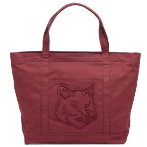 Maison Kitsune Fox Head Large Tote Bag