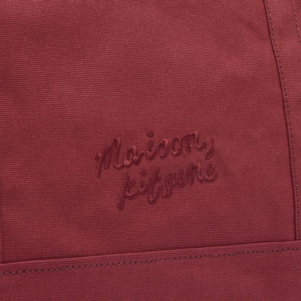 Maison Kitsune Fox Head Large Tote Bag