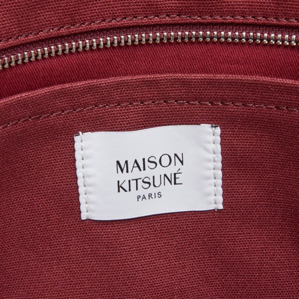 Maison Kitsune Fox Head Large Tote Bag