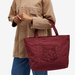 Maison Kitsune Fox Head Large Tote Bag