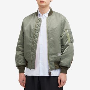 Wacko Maria MA-1 Leopard Panel Flight Jacket