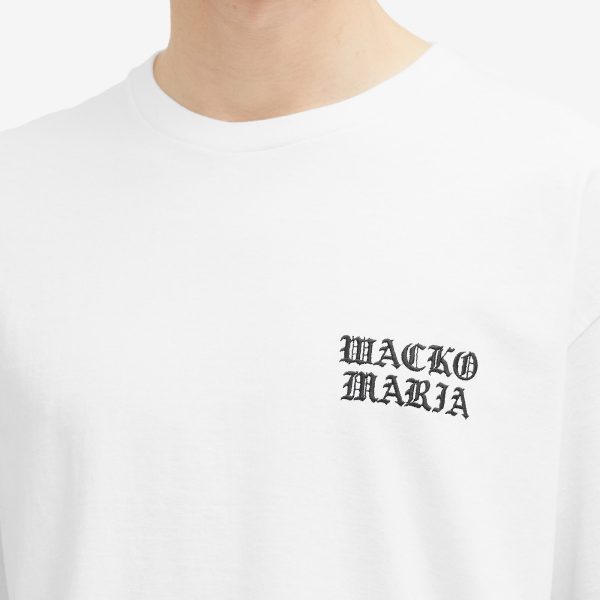 Wacko Maria Washed Heavy Weight Gothic Logo T-Shirt