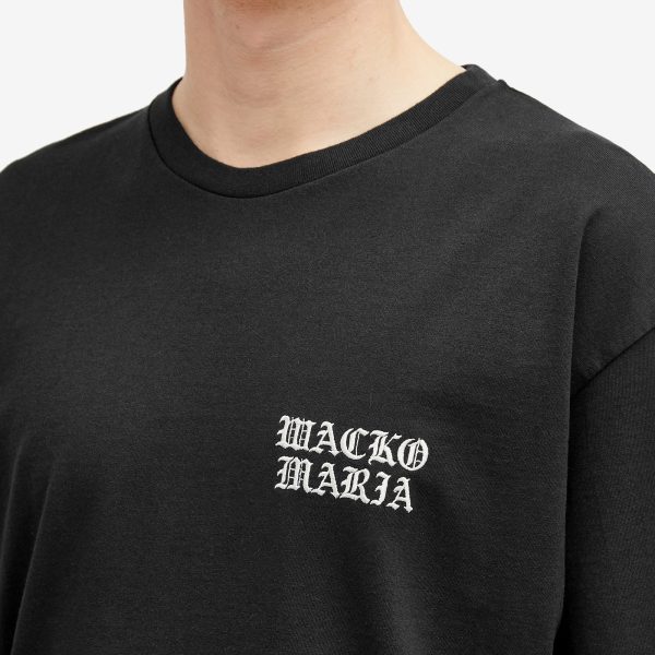 Wacko Maria Washed Heavy Weight Gothic Logo T-Shirt