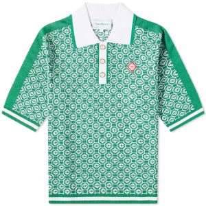 Casablanca Lurex Jacquard Polo