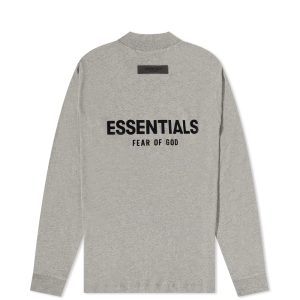 FEAR OF GOD ESSENTIALS Kids Logo Long Sleeve T-Shirt