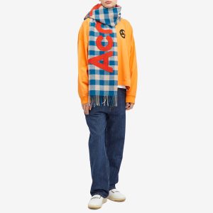 Acne Studios Veda Logo Check Scarf