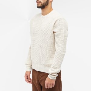 Folk Waffle Crew Knit