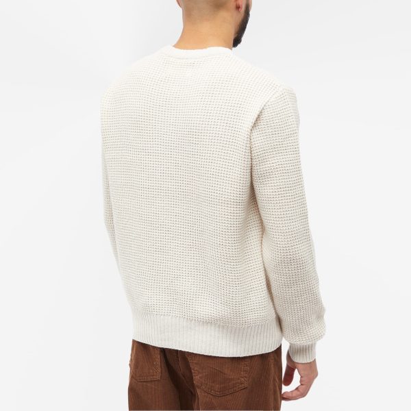 Folk Waffle Crew Knit