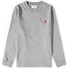 AMI Long Sleeve Small A Heart T-Shirt