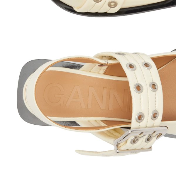 GANNI Feminine Buckle Ballerina