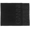 GANNI Fringed Wool Scarf