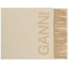 GANNI Fringed Wool Scarf