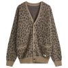 Wacko Maria Leopard Mohair Cardigan