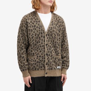 Wacko Maria Leopard Mohair Cardigan