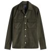 Drake's Camp Collar Corduroy Overshirt