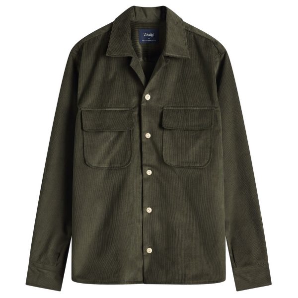 Drake's Camp Collar Corduroy Overshirt