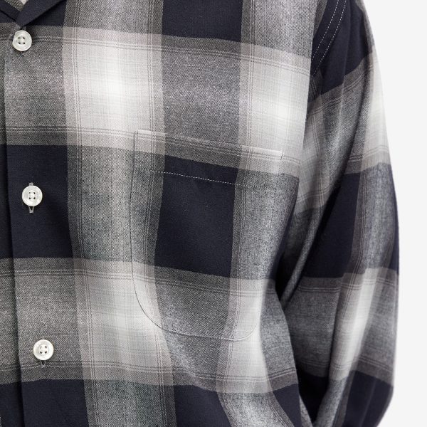 Wacko Maria Type-1 Ombre Check Open Collar Shirt