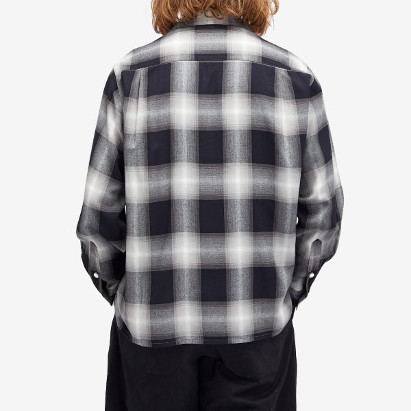 Wacko Maria Type-1 Ombre Check Open Collar Shirt