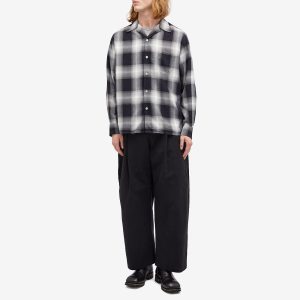 Wacko Maria Type-1 Ombre Check Open Collar Shirt