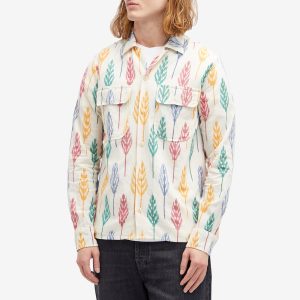 Drake's Camp Collar Ikat Shirt