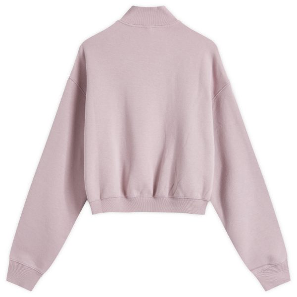 SKIMS Cotton Fleece Cropped Half Zip