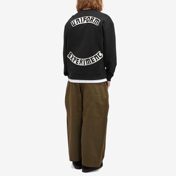 Uniform Experiment Chenille Back Logo Sweatshirt