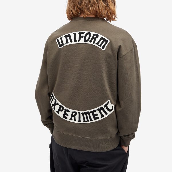 Uniform Experiment Chenille Back Logo Sweatshirt