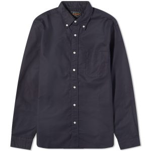 Beams Plus Button Down Solid Oxford Shirt