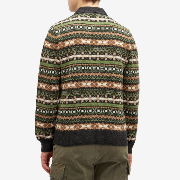 Loewe Fair Isle Knit Polo