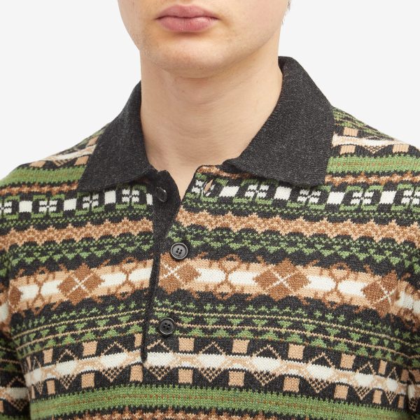 Loewe Fair Isle Knit Polo