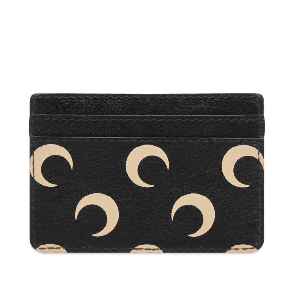 Marine Serre Moon Screenprint Leather Card Holder