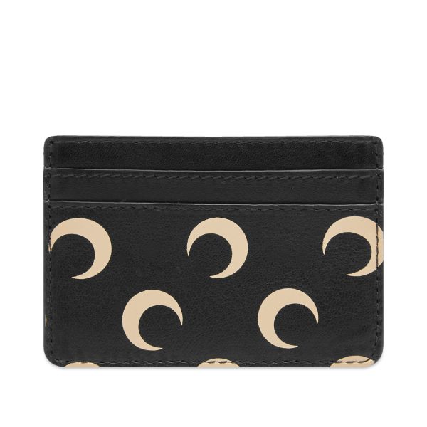 Marine Serre Moon Screenprint Leather Card Holder