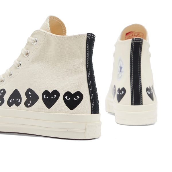 Comme des Garçons Play x Converse Multi Heart High Sneaker