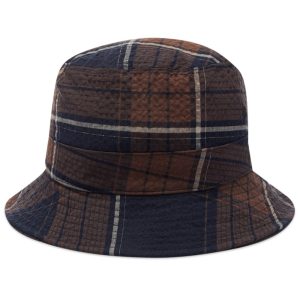 Universal Works Check Seersucker Bucket Hat