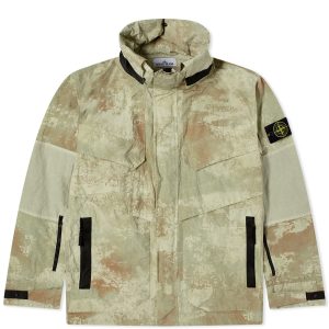 Stone Island Grid Camo Hooded Jacket