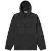 Stone Island Brushed Cotton Canvas Hooded Overshirt