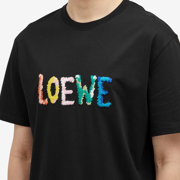 Loewe Embroidered Logo T-Shirt