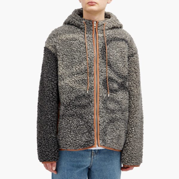 Loewe Jacquard Fleece Hooded Jacket