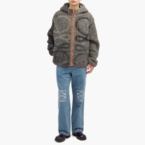 Loewe Jacquard Fleece Hooded Jacket