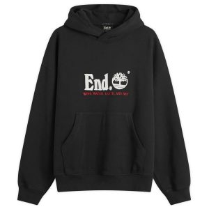 END. x Timberland Logo Hoodie