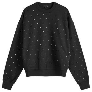 Good American Crystal Crewneck Sweatshirt