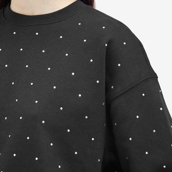 Good American Crystal Crewneck Sweatshirt