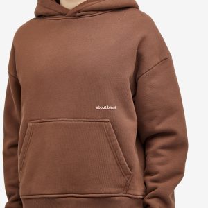 about:blank Box Logo Hoodie